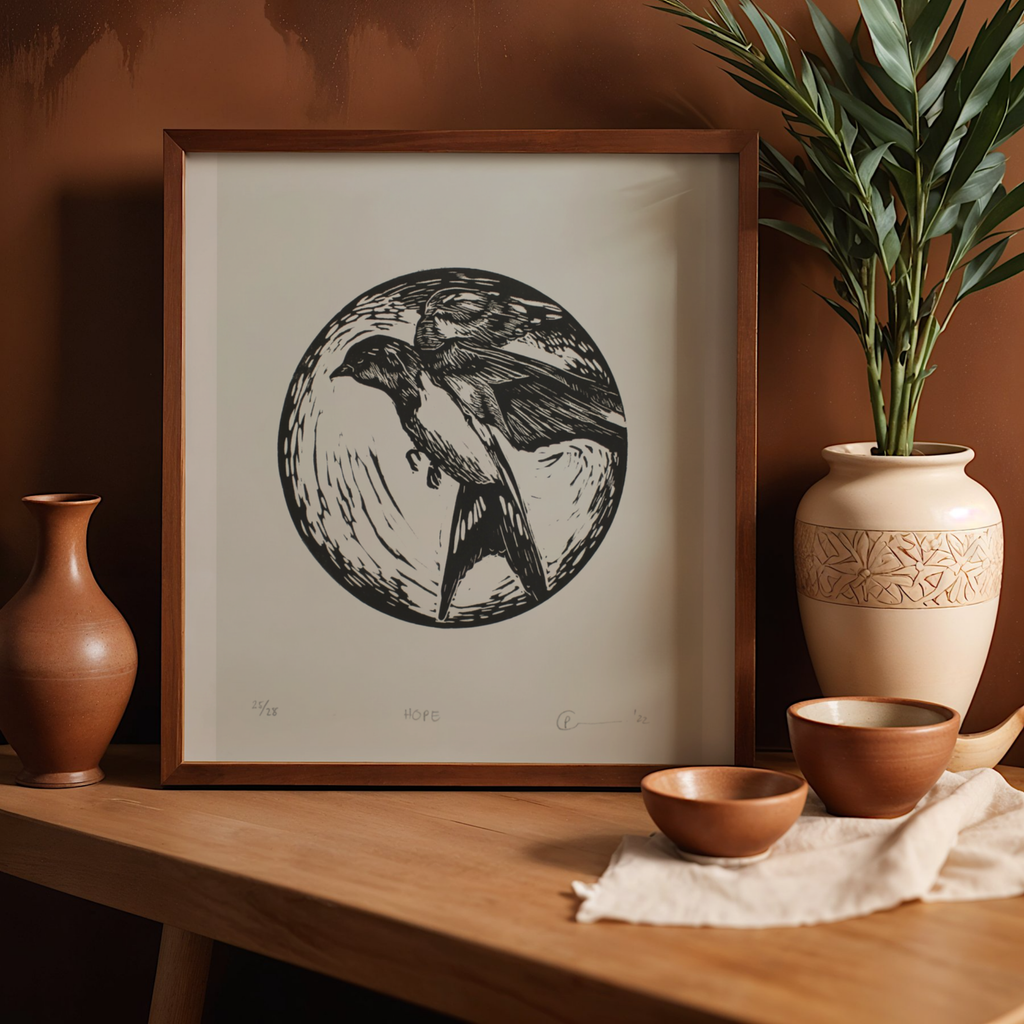 Hoop - Lino Print