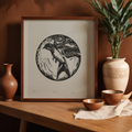 Hoop - Lino Print