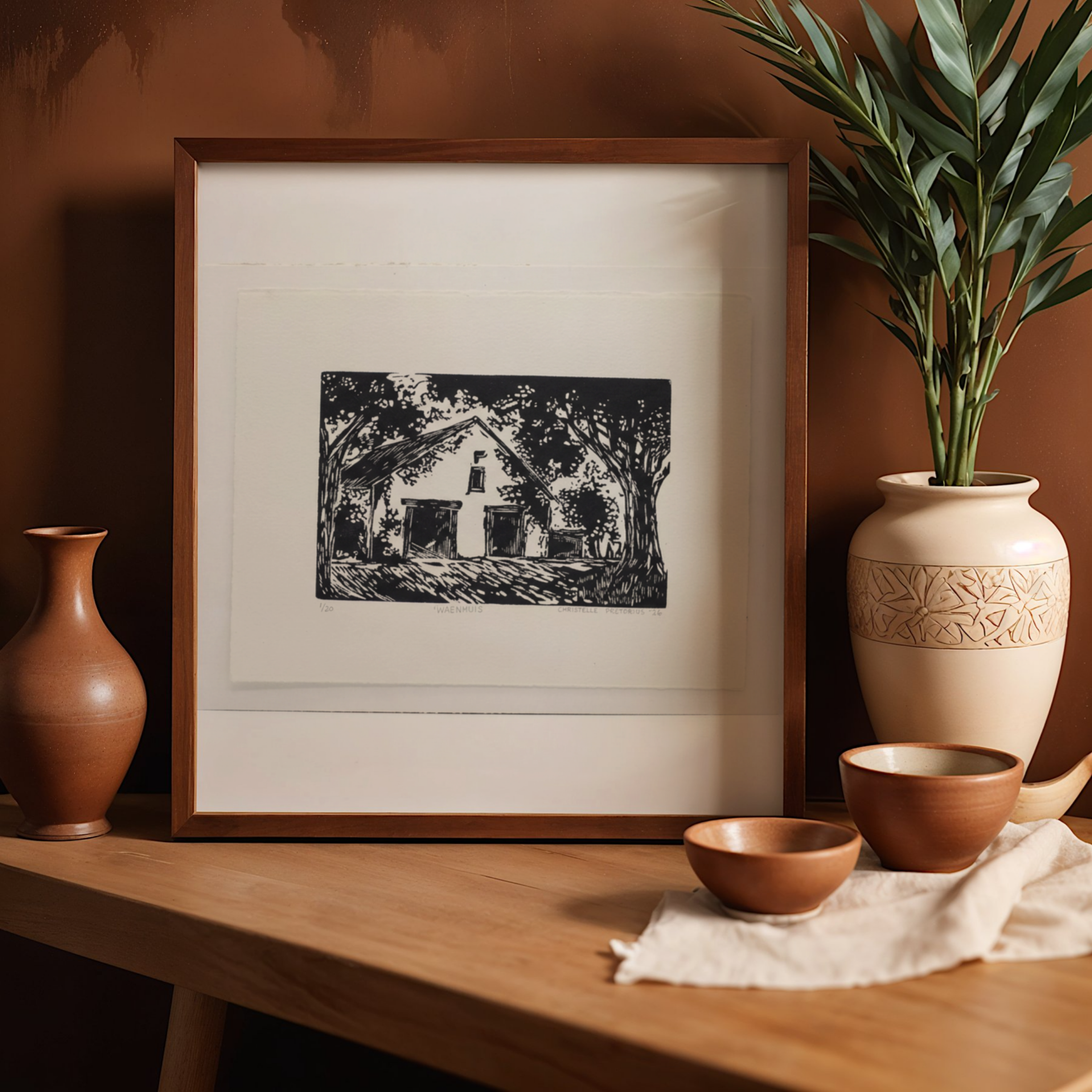 Waenhuis - Lino Print
