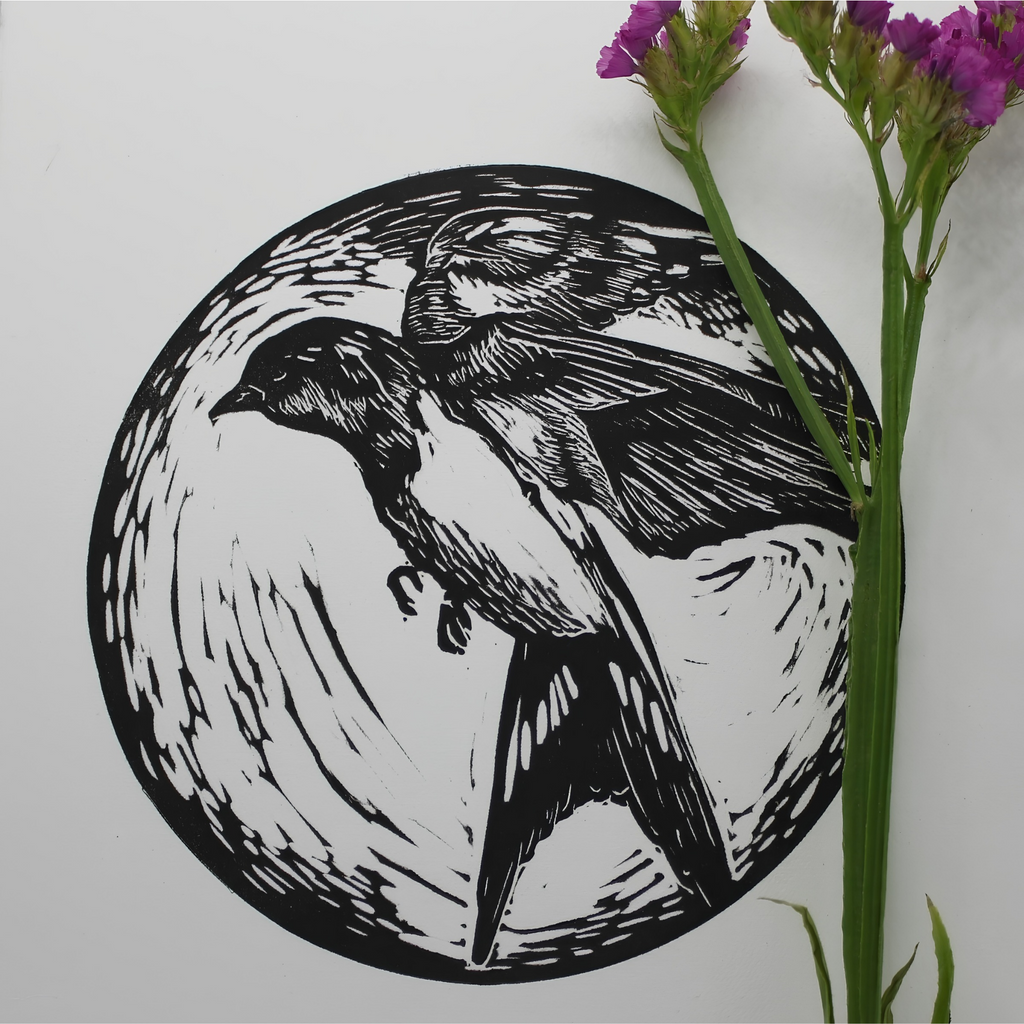 Hoop - Lino Print