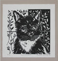 Kattekwaad - Lino print
