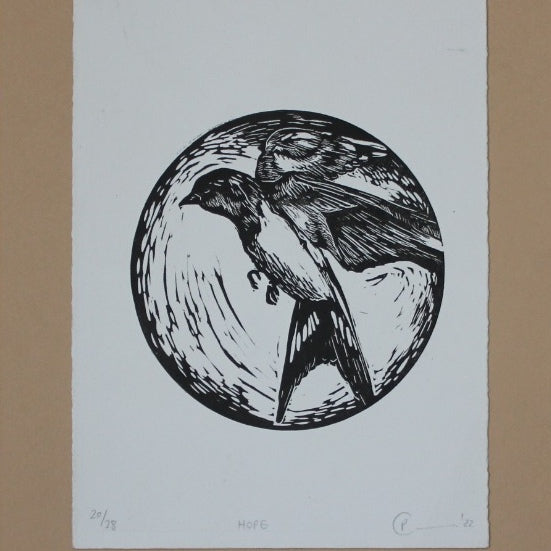 Hoop - Lino Print