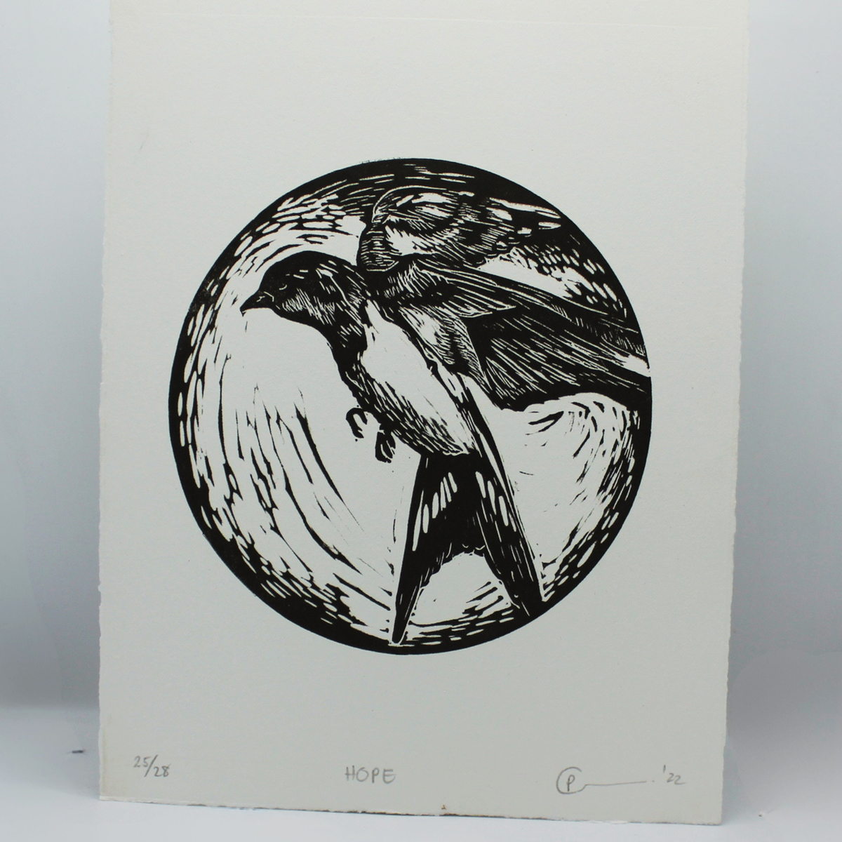 Hoop - Lino Print